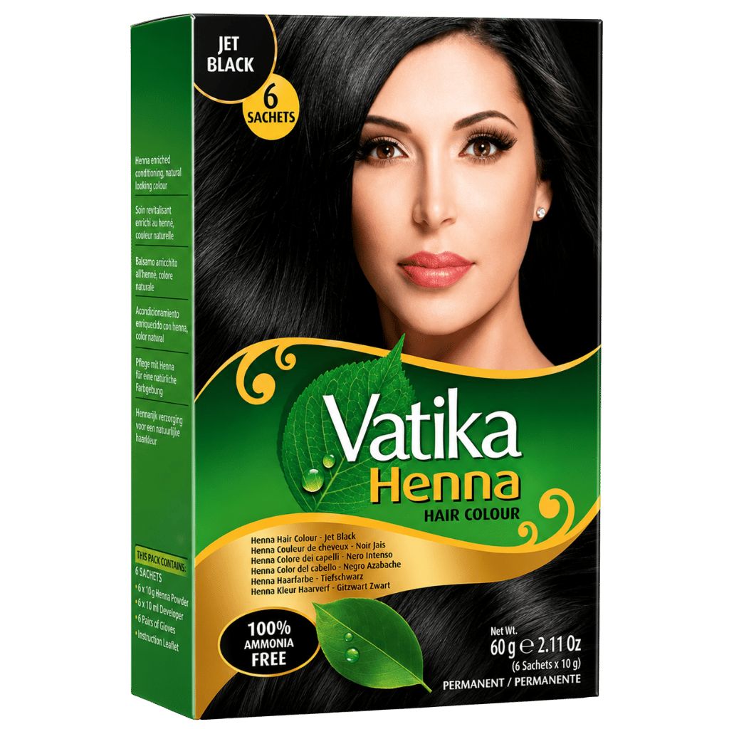 Vatika Henna Jet Black Color 60 g buy online USA - 1